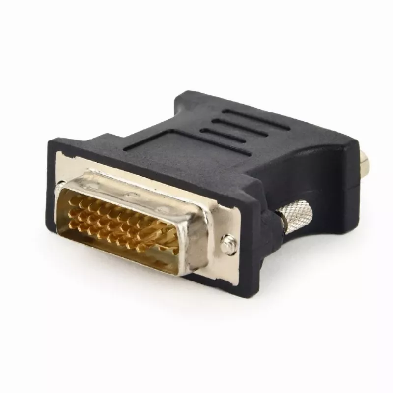 jungčių adapteris DVI-A VGA 15-pin Gembird A-DVI-VGA-BK