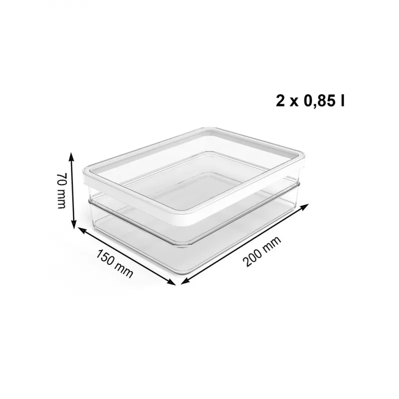 ROTHO Rondo Loft - maisto laikymo indas - 2 x 0,85l