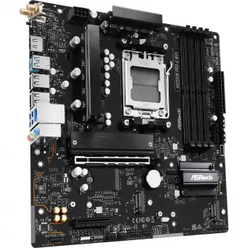 Pagrindinė plokštė ASRock A620AM Pro-A WiFi AM5 mATX — AMD A620, Socket AM5, DDR5 iki 256 GB, Wi‑Fi 6E, 2.5Gb LAN, HDMI 2.1