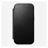 Mobiliojo telefono odinis aplankas Nomad Modern Leather Folio Cover, skirtas iPhone 17 Pro, 16 cm (6,3 colio), juodas, 4 kortelių kišenės