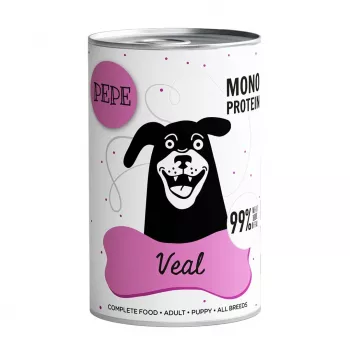 PAKA ZWIERZAKA Pepe Veal - šlapias šunų maistas - 400 g