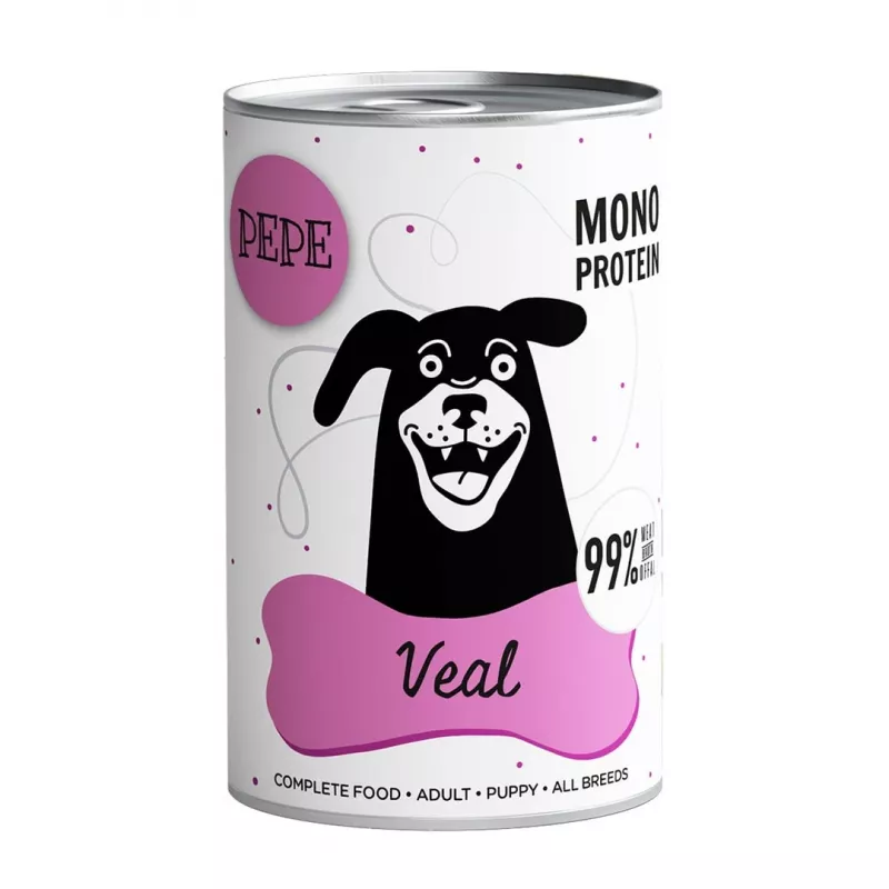 PAKA ZWIERZAKA Pepe Veal - šlapias šunų maistas - 400 g