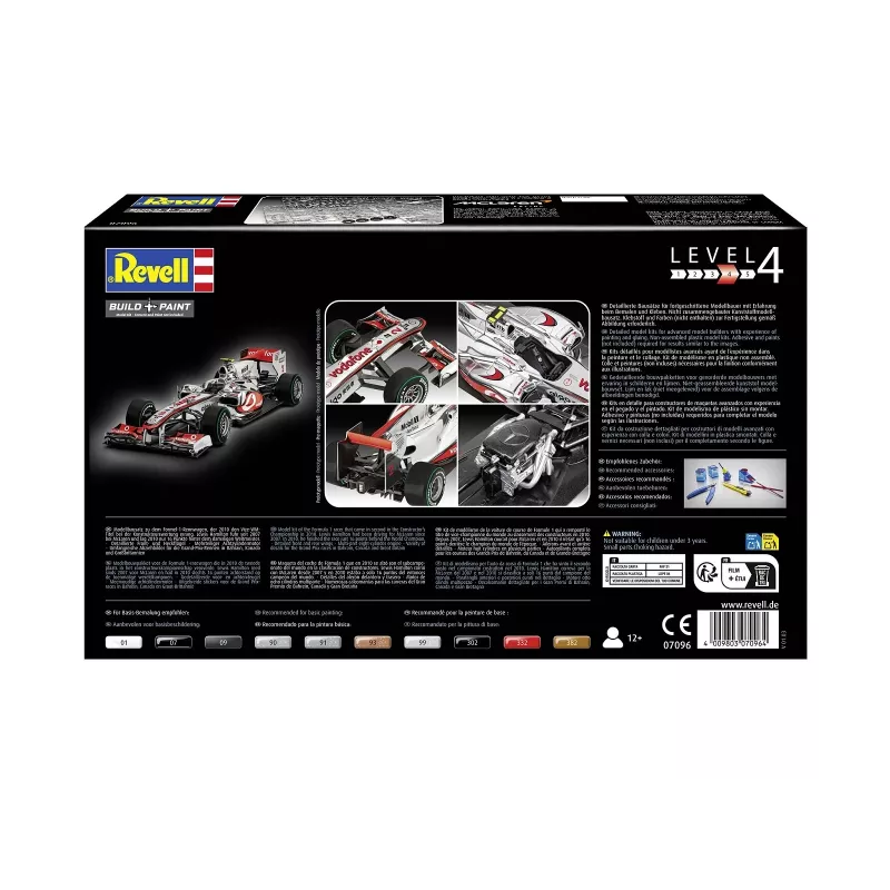 REVELL plastikinis modelis McLaren Mercedes MP4-25 Lewis Hamilton — 1:24 mastelio rinkinys