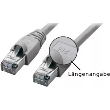 Tecline exertis Connect - Patch-Cable - RJ-45 (M) į RJ-45 (M) - 7.5 m - SFTP - CAT 5e - Pilka (71607)