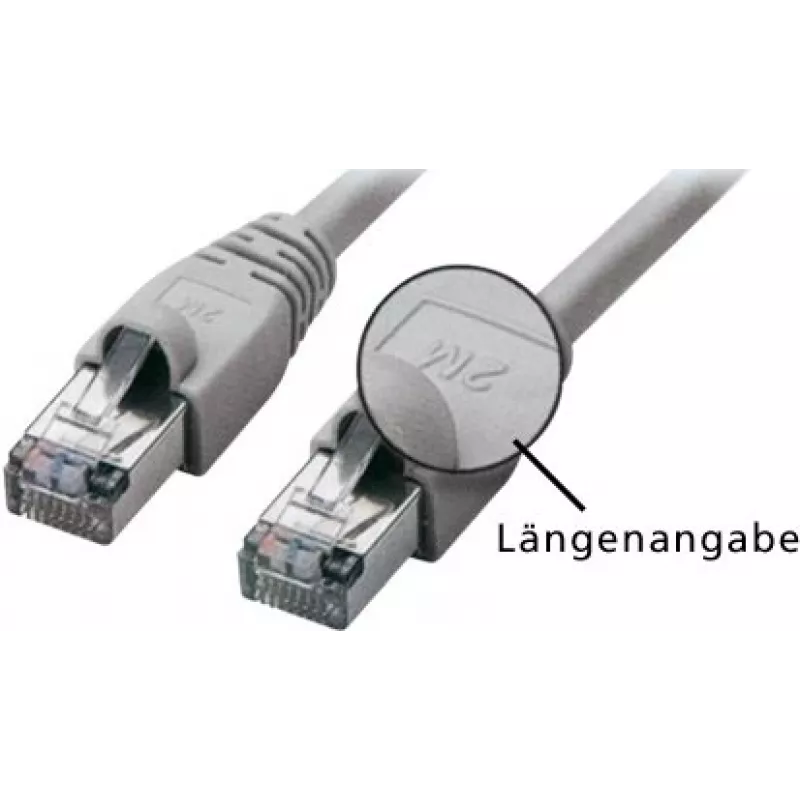 Tecline exertis Connect - Patch-Cable - RJ-45 (M) į RJ-45 (M) - 7.5 m - SFTP - CAT 5e - Pilka (71607)