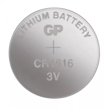GP ličio baterija, mygtukinė, 1 vnt. lizdinėje pakuotėje CR 1616 (060.1616C1)