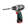 Pistoletinės rankenos grąžtas Metabo PowerMaxx BS Basic 1400 RPM, juoda, žalia