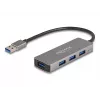 DeLOCK 63171 USB šakotuvas 3.2 Gen 1 Type-A 5000 Mbit/s Pilkas