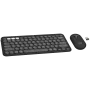 Logitech Pebble 2 Combo klaviatūra su pele RF belaidė + Bluetooth QWERTY danų - suomių - norvegų - švedų grafitas (920-012257)