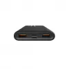 Nešiojamasis įkroviklis Silicon Power QP15 10000 mAh, LiPo, 2x USB-A + 2x USB-C, Micro-USB įvestis, juodas