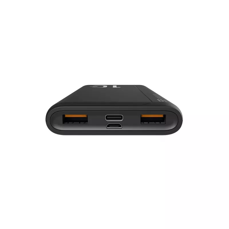 Nešiojamasis įkroviklis Silicon Power QP15 10000 mAh, LiPo, 2x USB-A + 2x USB-C, Micro-USB įvestis, juodas