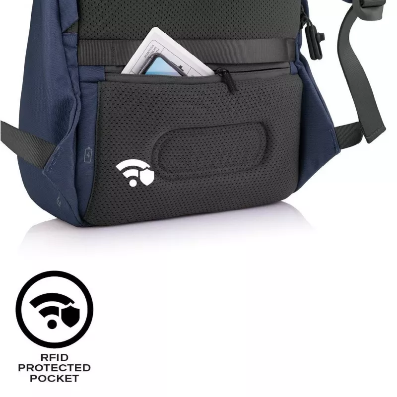 Laisvalaikio kuprinė XDDESIGN Bobby Soft su 15,6 colio nešiojamojo kompiuterio skyriumi, 16 l, tamsiai mėlyna, PET