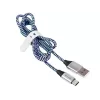 Tracer TRAKBK46266 USB laidas USB 2.0 1 m USB C USB A juoda mėlyna sidabrinė