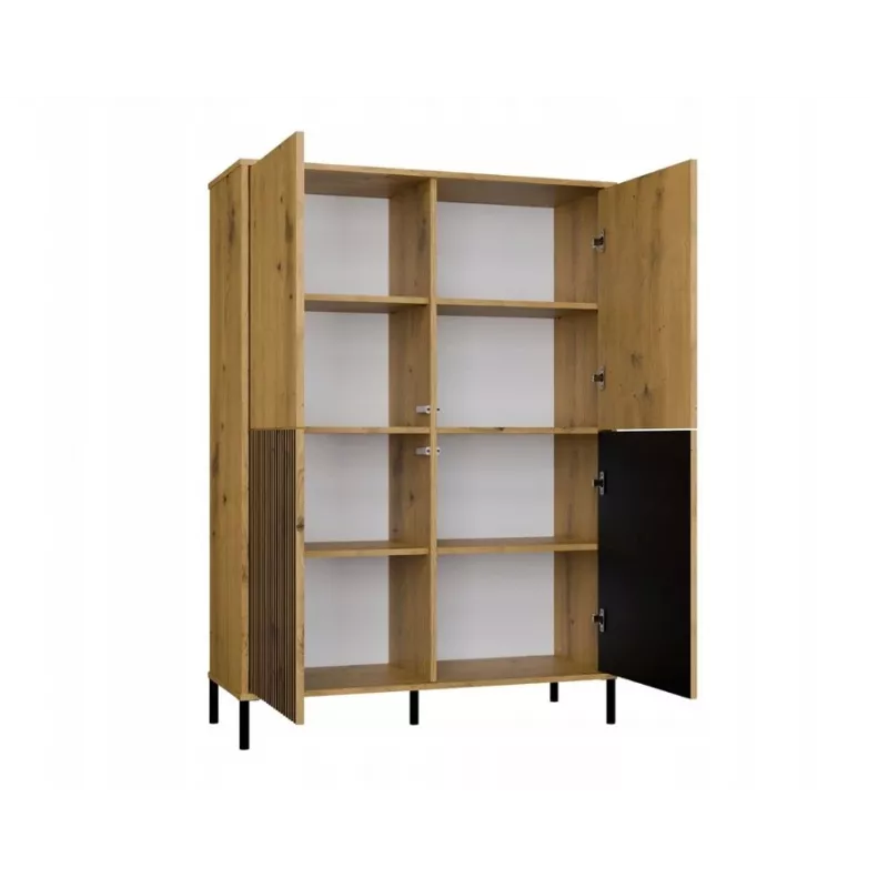 KAMARO 4DK plonas/GŁ ąžuolas ARTISAN DISPLAY CABINET