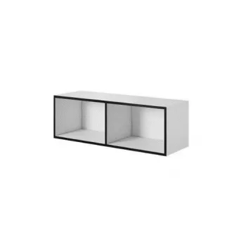 Cama Meble spintelė ROCO RO2 1120×370×370 mm atvira balta/juoda pastatoma