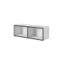 Cama Meble spintelė ROCO RO2 1120×370×370 mm atvira balta/juoda pastatoma