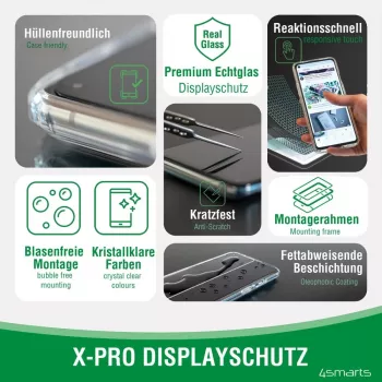 4smarts 360° Starter Set - apsauginis dėklas mobiliajam telefonui - Grūdintas stiklas (10 H)