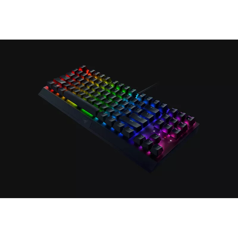 Mechaninė žaidimų klaviatūra Razer JuodaWidow V3 Tenkeyless — laidinė, RGB LED apšvietimas