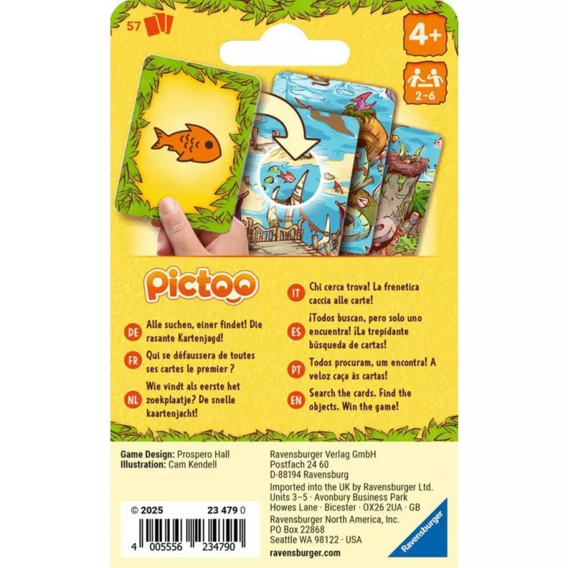 Pictoo Dino-Welt, kortų žaidimas