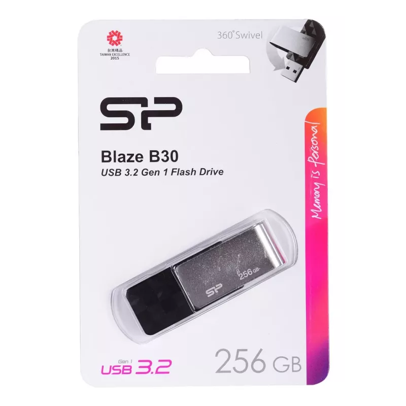 USB Flash Drive Silicon Power 256 GB USB Type-A 3.2 Gen 1 Blaze B30