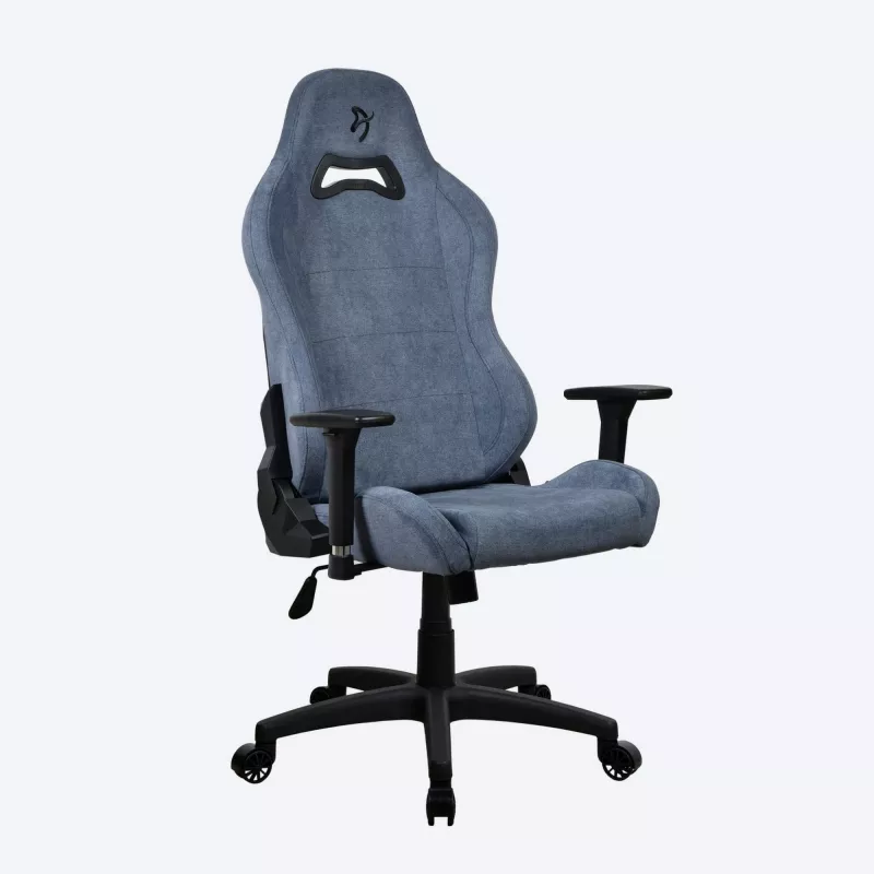 Žaidimų kėdė Arozzi Torretta SoftFabric Blue — ergonomiškas dizainas, reguliuojamas aukštis ir porankiai