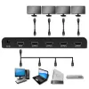Qoltec 51798 aktyvus HDMI skirstytuvas 4 x HDMI 4K x 2K | 3.4Gb/s