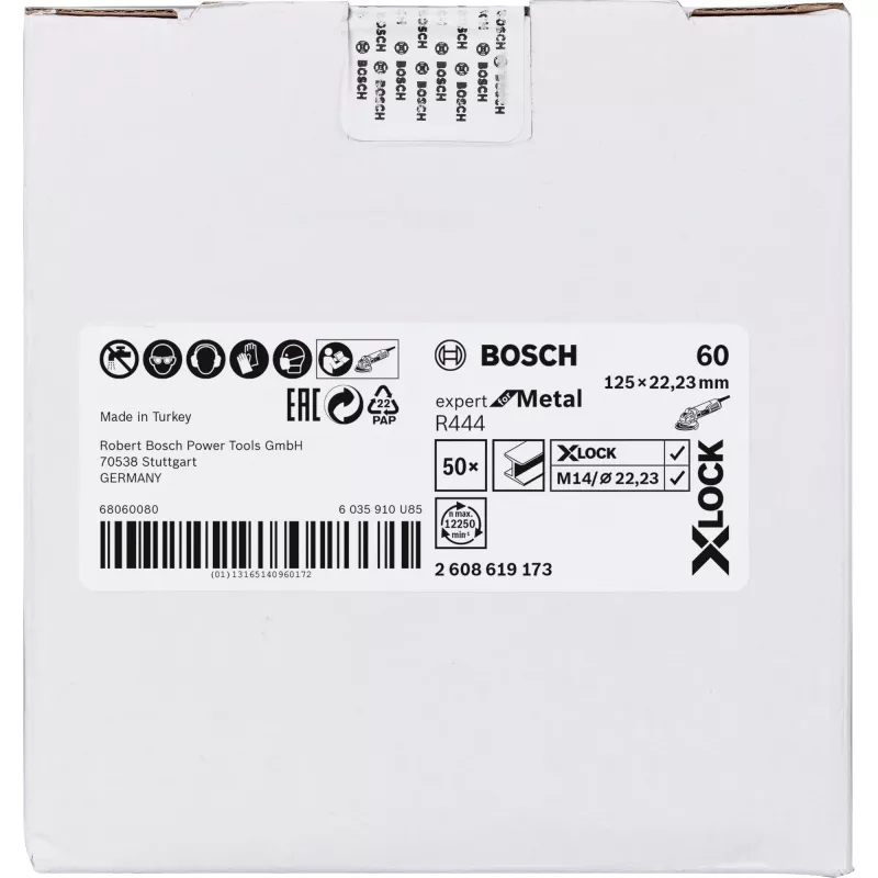 Bosch 2 608 619 173 sukamojo įrankio šlifavimo/šlifavimo reikmuo Plienas Šlifavimo diskas