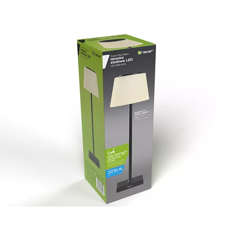Stalinė lempa TRACER Pluto Black TRAOSW47234 LED reguliuojamo ryškumo