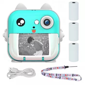 Mini terminis spausdintuvas Extralink EPP-004 Bluetooth USB-C 1000 mAh nešiojamas kvitų ir etikečių spausdintuvas