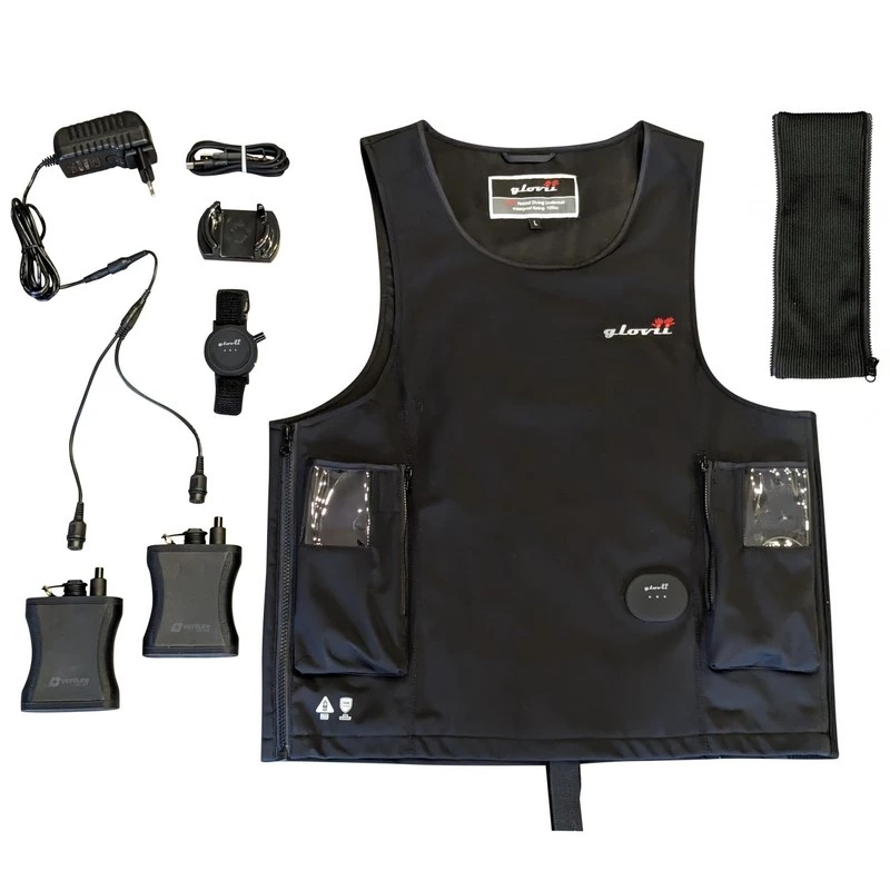 Glovii GMV2L vandens sporto liemenė juoda Softshell
