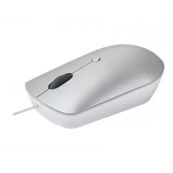 Laidinė optinė abiem rankoms tinkama pelė Lenovo 540 USB Type-C, 3 DPI režimai, pilka, 4 mygtukai, 1,8 m laidas