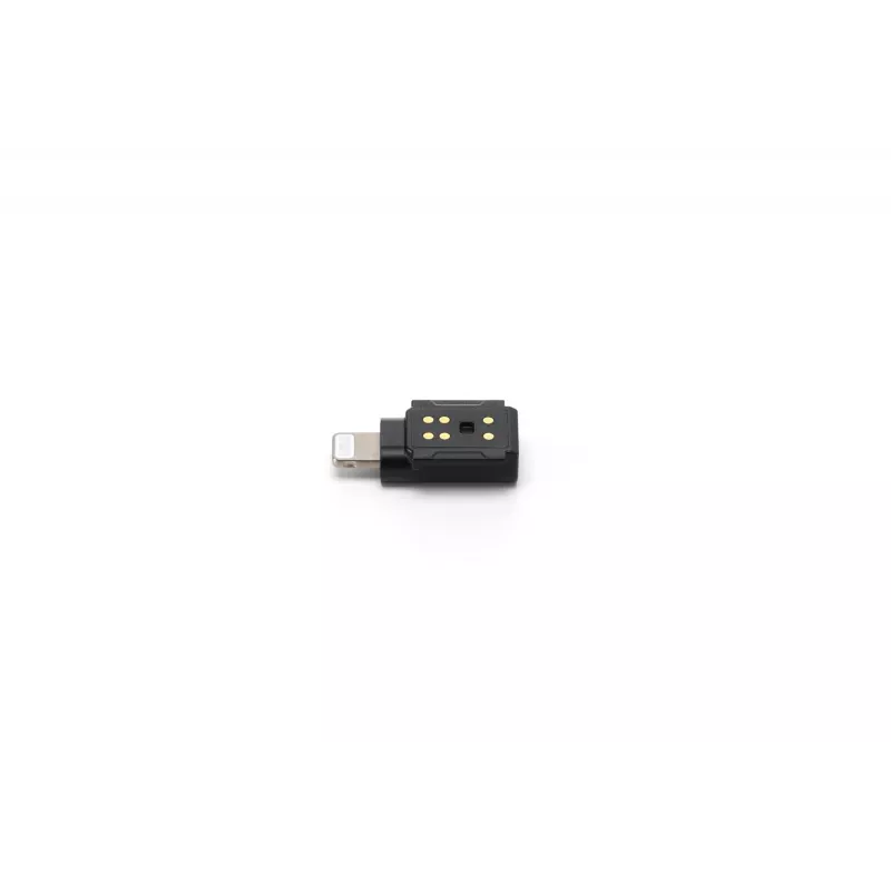 Garso adapteris DJI Mic 3 Mobile Phone Adapter (Lightning) — Lightning jungtis, juoda, skirta Apple mobiliesiems įrenginiams
