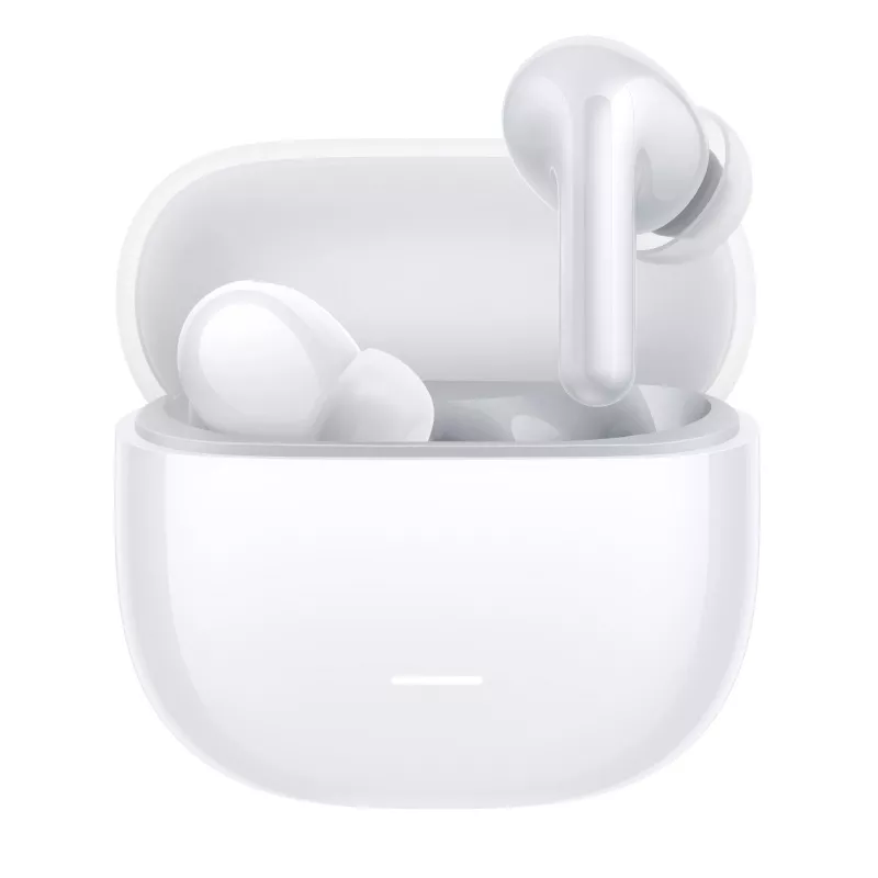 Belaidės ausinės Xiaomi Redmi Buds 8 Lite — baltos, ANC, Bluetooth