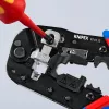 Knipex 97 51 13 kabelių užspaudiklis Užspaudimo įrankis Juoda, Mėlyna, Raudona