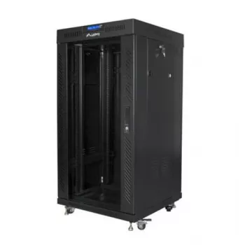 Stovas 19 colių 22U 600x600 mm juodas LANBERG FF01-6622-12BL