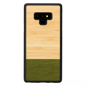 man and wood išmaniojo telefono dėklas „Samsung Galaxy Note 9“ – bambuko miško juoda