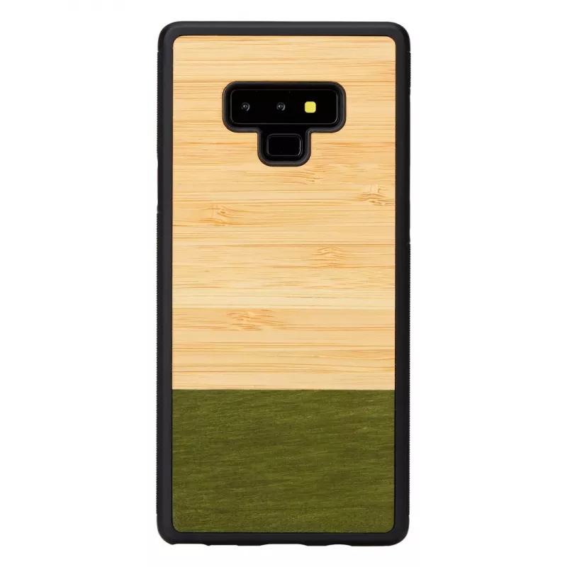 man and wood išmaniojo telefono dėklas „Samsung Galaxy Note 9“ – bambuko miško juoda