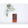 man and wood telefono dėklas, skirtas iPhone X/XS — rudas languotas raštas su juodais akcentais