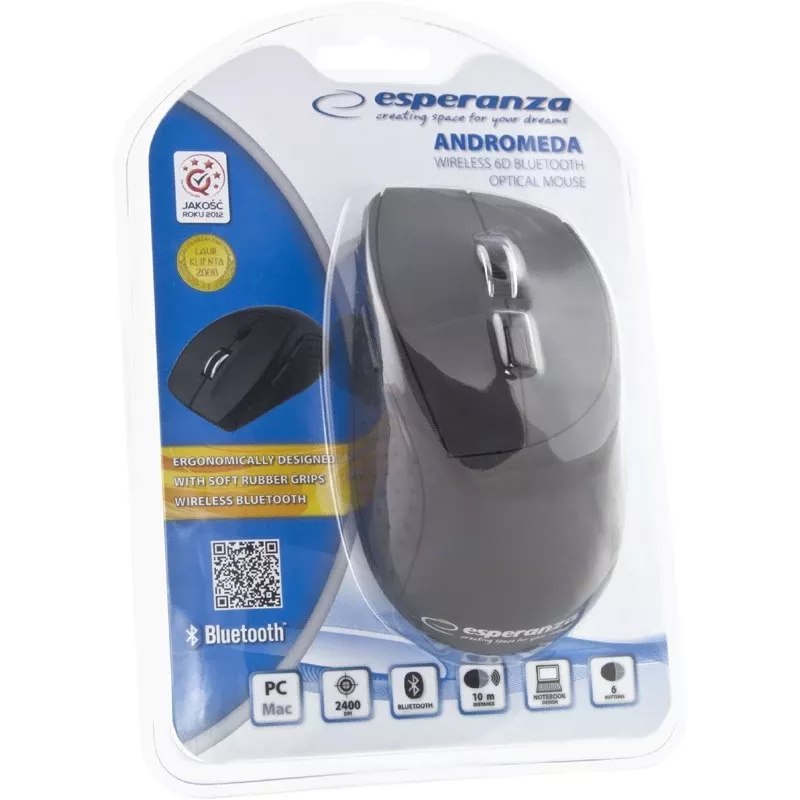Esperanza EM123K pelė Dešiniarankiams Bluetooth 2400 DPI