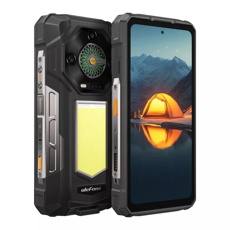 Patikimas išmanusis telefonas UleFone Armor 33 5G 6,3 colio — 12 GB RAM, 512 GB atminties, juoda