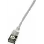 LogiLink SlimLine - pataisymo kabelis - RJ-45 (M) į RJ-45 (M) - 1 m - SSTP, PiMF - CAT 6a - ekranuotas, be halogeno, lietas, nesipainiojantis - pilkas, RAL 7035