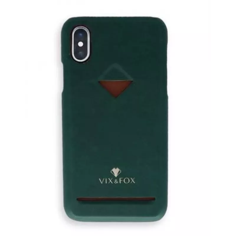Telefono galinė kevalas VixFox, skirtas Samsung S9 — kortelių lizdas, miško žalia