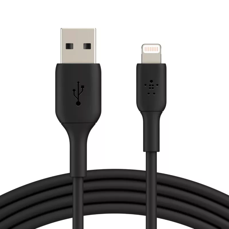 Belkin PVC USB-A – Lightning 3 m, juoda