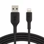 Belkin PVC USB-A – Lightning 3 m, juoda