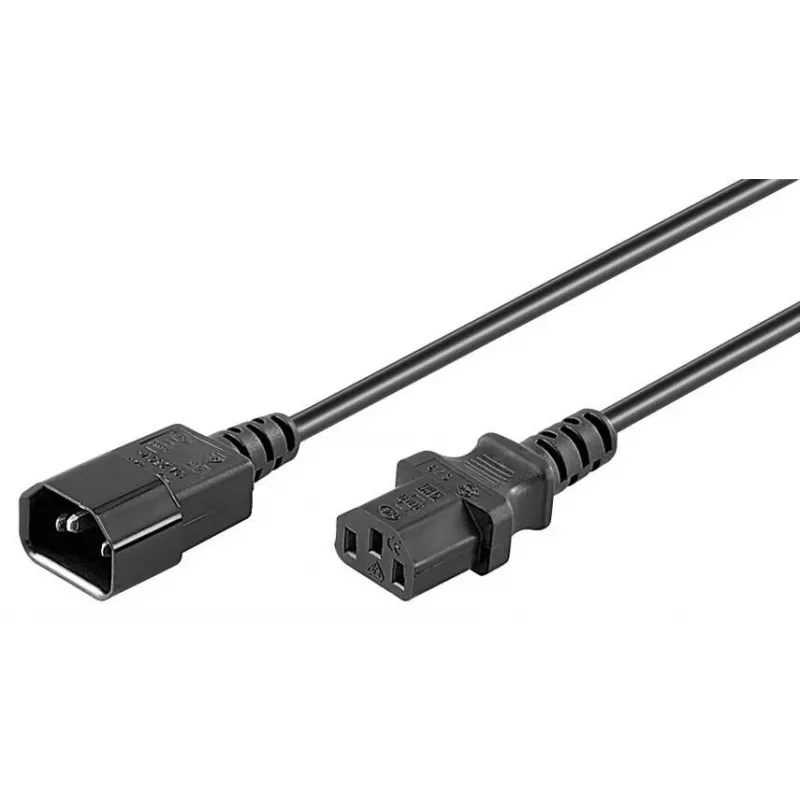 Maitinimo laidas MicroConnect PE1413BL3 C14F prie IEC maitinimo jungties 3 m Juodas