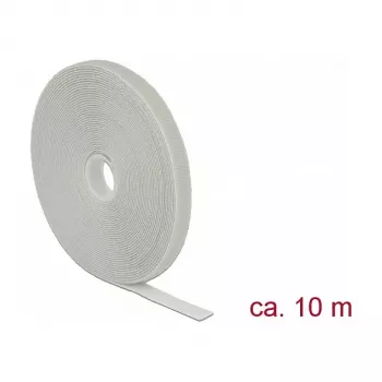 DeLOCK kabliukų ir kilpų tvirtinimo juosta Pilka 13 mm 10 m 1 vnt.
