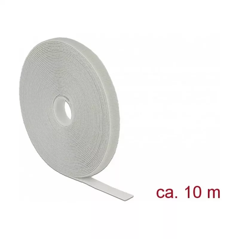 DeLOCK kabliukų ir kilpų tvirtinimo juosta Pilka 13 mm 10 m 1 vnt.