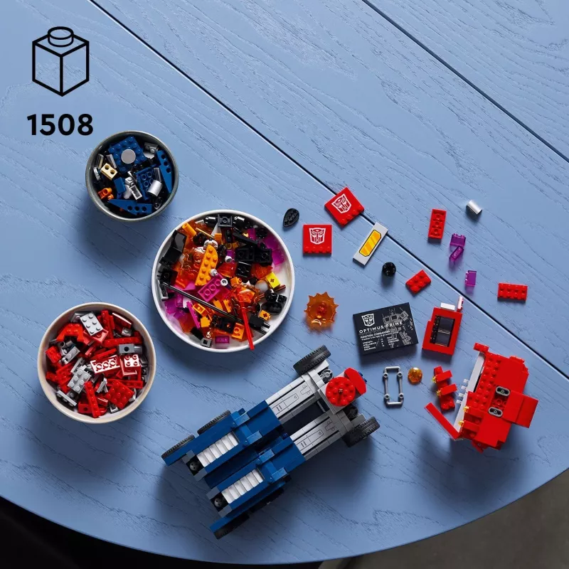 LEGO® 10302 Icons Optimus Prime, transformerių roboto modelio rinkinys