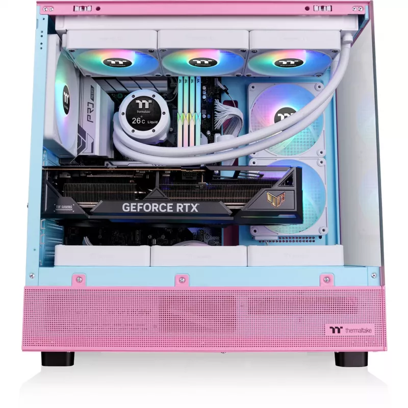 Thermaltake View 270 Plus TG ARGB Bubble Pink - korpusas - ATX - Midi / Mini Tower - ATX
