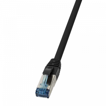 Tinklo kabelis LogiLink CQ6105S RJ-45 Cat6a 15 m juodas